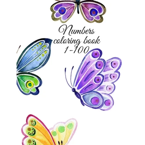 Numbers coloring book 1-100