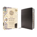 NIV Application Bible, European Bonded Leather, Black, Red Letter, Thumb Indexed, Comfort Print: Bringing the Ancient Message of the Bible Into Your W