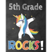 5th Grade Rocks!: Funny Back To School notebook, Gift For Girls and Boys,109 College Ruled Line Paper, Cute School Notebook, School Composition Notebo