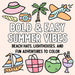 Bold and Easy Summer Vibes: Beach Hats, Lighthouses, and Fun Adventures to Color
