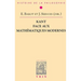 Kant Face Aux Mathematiques Modernes