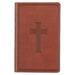 KJV Holy Bible, Giant Print Standard Size Faux Leather Red Letter Edition - Ribbon Marker, King James Version, Brown