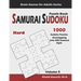 Samurai Sudoku Puzzle Book: 1000 Hard Sudoku Puzzles Overlapping into 200 Samurai Style