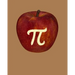 Apple Pi: Graph Paper for Math Students Teachers Professors - 4 Square to 1 Inch Grey Graph Paper - 150 pages 8x10