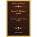 Poems By Matthew Arnold: Dramatic And Later Poems (1885)