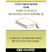 Test Prep Book For TABE 13 and 14 Reading Test Level E