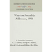 Wharton Assembly Addresses, 1938