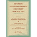 Kingston, Ellenville and Saugerties Directory for 1873-1874 (New York): Containing the Names of the Inhabitants, a Business Directory or Classificatio