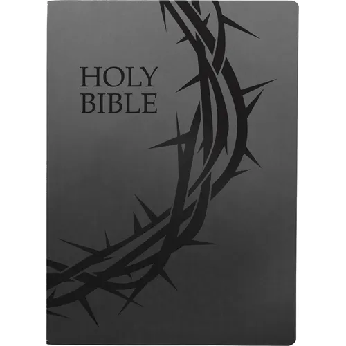 Kjver Holy Bible, Crown of Thorns Design, Large Print, Black Ultrasoft: (King James Version Easy Read, Red Letter)
