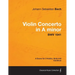 Violin Concerto in A minor - A Score for 3 Violins, Viola and Continuo BWV 1041