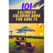 101 calmness coloring book for adults: A stress relief coloring book to calm your mind - adults coloring beautiful designs of beach, cozy houses, flow