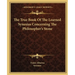 The True Book Of The Learned Synesius Concerning The Philosopher's Stone