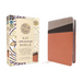NIV Application Bible, Leathersoft, Coral/Gray, Red Letter, Comfort Print: Bringing the Ancient Message of the Bible Into Your World