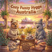 Cozy Fuzzy Hygge Australia: Easy Bold Line Design Adorable Animal Coloring Book for Adults Coastal & Outback, Wildlife Wonders & Relaxing Travel Scene