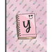 Composition Notebook Y: Monogrammed Initial Primary School Wide Ruled Interior Notebook
