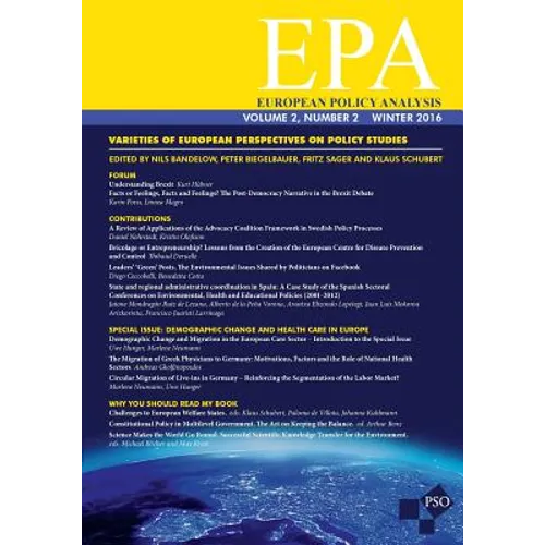 European Policy Analysis 2.2, Fall 2016