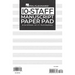 Hal Leonard Manuscript Paper 10-Staff Paper Pad - 64 Tear-Off Sheets, Fits All Ring Binders