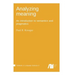 Analyzing meaning