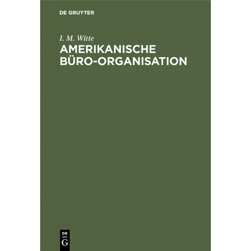 Amerikanische Büro-Organisation