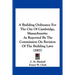 A Building Ordinance For The City Of Cambridge, Massachusetts: As Reported By The Commission On Revision Of The Building Laws (1907)