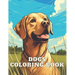 Dogs Coloring Book: Great Gift Idea for Girls, Boys & Adults: 100 Pages Fun and Awesome Coloring Book, beautiful dog's breeds
