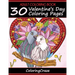 Adult Coloring Book: 30 Valentine's Day Coloring Pages