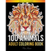 100 Animals Adult Coloring Book: Over 100 One Sided Animal Designs for Easy Relaxation and Stress Relieving (Rose Heaven Coloring Book Volume 2)