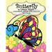 Butterfly In Large Print Coloring Book For Adults