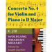 Mozart W.A. Concerto No. 4 in D Major K. 218 Violin and Piano - by Joseph Joachim - International