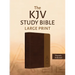 The KJV Study Bible, Large Print (Indexed) [Two-Tone Brown Alpha & Omega]