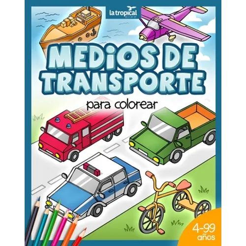 Medios de transporte para colorear: Libro de máquinas en perspectiva isométrica: vehículos de transporte y carga (moto, auto, barco) para niños desde