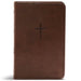 CSB Compact Bible, Value Edition, Brown Leathertouch