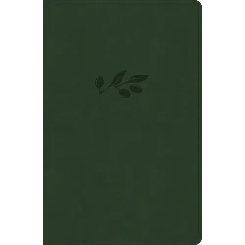 KJV Personal Size Giant Print Bible, Olive Leathertouch