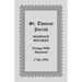 St. Thomas Parish Marriage Records, Owings Mills, Maryland, 1738-1995