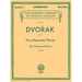 Four Romantic Pieces, Op. 75: Schirmer Library of Classics Volume 1913 Violin and Piano