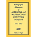 Newspaper Abstracts of Allegany and Washington Counties, 1811-1815