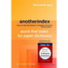 anotherindex: index for Merriam-Webster's Collegiate Dictionary Eleventh Edition