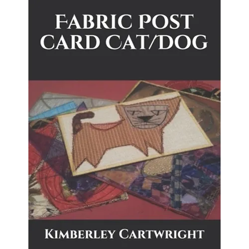 Fabric Post Card Cat/Dog