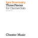 3 Pieces for Clarinet Solo