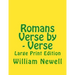 Romans Verse by - Verse: Large Print Edition