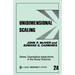 Unidimensional Scaling