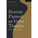 Korean Pansori as Voice Theatre: History, Theory, Practice
