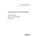 Zum Aphorismus der Wiener Moderne. Arthur Schnitzler, Hugo von Hofmannsthal, Karl Kraus