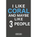 I Like Coral And Maybe Like 3 People: Dive Log for 100 Dives (6 x 9)