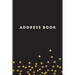 Address Book: Black with Yellow Dots, 6x9, 130 Pages, Professionally Designed
