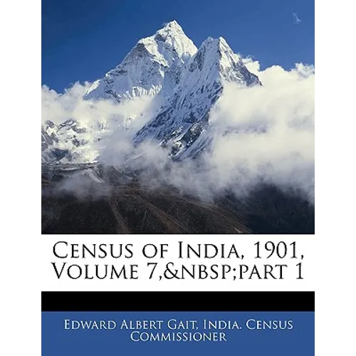 Census of India, 1901, Volume 7, Part 1