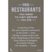 150 Restaurants You Need to Visit Before You Die