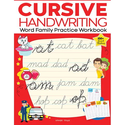 Cursive Handwriting: Word Family: Practice Workbook for Children