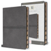 KJV Holy Bible, Large Print Medium Format, Gray Faux Leather with Ribbon Marker, Red Letter, Thumb Index