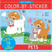 My First Color-By-Sticker Book- Pets